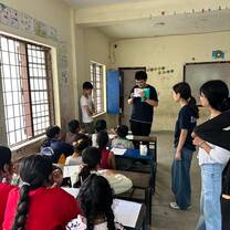 Teaching the school children
