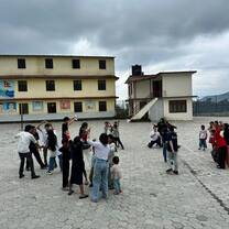 Playing with children