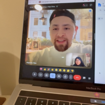 One of my weekly meetings with my supervisor, Alejandro!