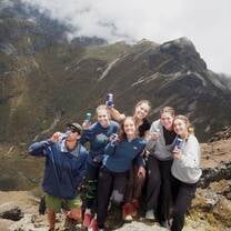 little redbull and mountain summit moment