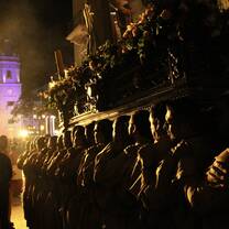 Procession in Panama City during Holy Week