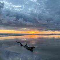 Beach near Jaco at sunset