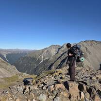 Crest before Angelus Hut 