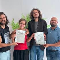 Our certificates at the end of the program!