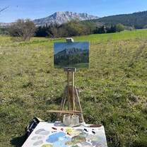Painting Mount Saint Victoire like Cezanne did!