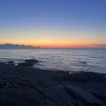 Sunset from the beach, 5 minutes from my apartment