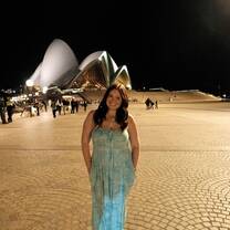 Me standing outside of the Opera House before seeing the Sydney Dance Company dance there!