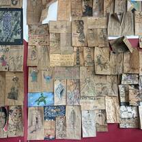 Wall of the French bakery on the way to school