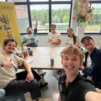Cards and drinks on the last day!