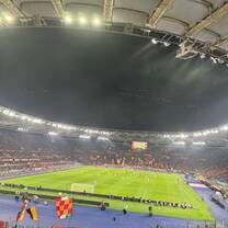 This was one of my favorite moments during my study abroad experience. I went to an AS ROMA soccer game at the Stadio Olympico