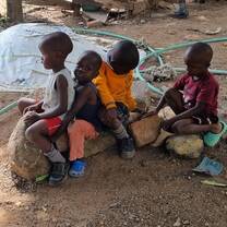 Playing with the kids