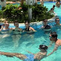 Pool party with the group!