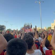 I got to go to Spain during the World Cup. Seeing Spain win and getting to see the national team come back.