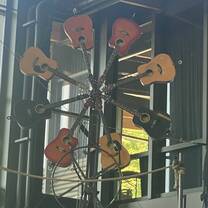 Guitar wheel at the mechanical museum. Its such a cool museum I promise I hate museums but that one was so cool.