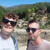 Richard and me in La Vera on our Sunday excursion