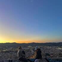 Oveerlooking Barcelona at Sunset