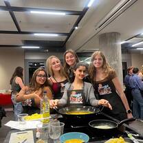 Paella cooking session with my roommates!