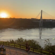 This is the Triple-Frontier of Paraguay, Brazil, and Argentina from the Argentina side!