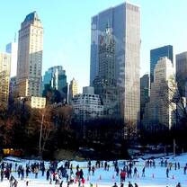 Ice skating in Central Park