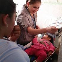 Medical intern working on malnutrition initiative