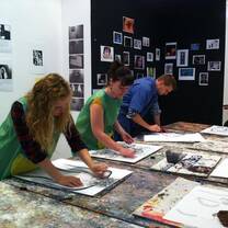 Students doing an internship in fashion in Paris, France 