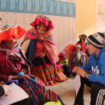 volunteering with locals in Peru 
