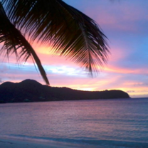 One of the Sun sets in Saint Vincent