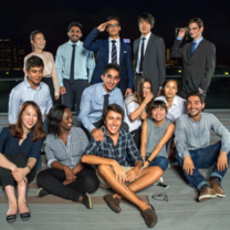 Interns in professional business outfits