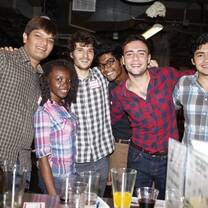 Flannel party at the Hub 