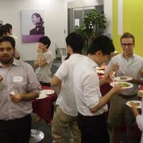 Networking party with interns in Tokyo