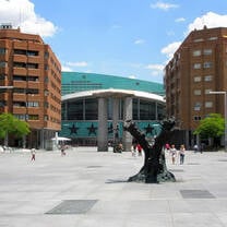 Student participating in a professional business internship in Madrid, Spain, gaining international work experience, enhancing their resume, and improving Spanish language skills