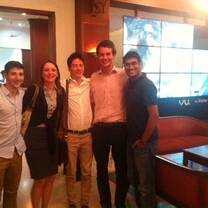 A photo of Capital Placement's interns during a social