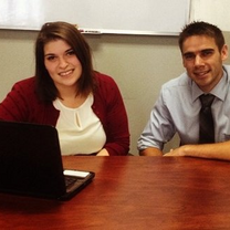 Interns in the office during a typical weekday