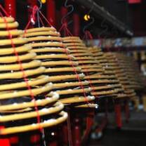 Temple incense coils