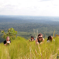 Weekend activities in Kenya. There's nothing like hiding in the grasslands of Kenya on a weekend excursion!