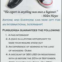 Paid International Internship in Dubai -Apply Now & Avail Exclusive Discount