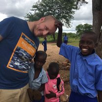Meeting the local school kids