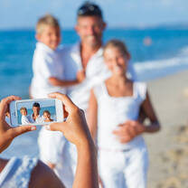 Family on a beach