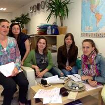 Students in French language courses in Paris, France