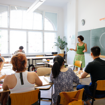 Students learning German in Sprachenatelier Berlin
