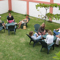 Enjoy your break in the schools garden!