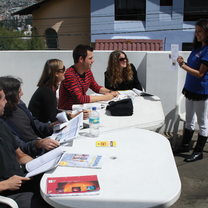 Classes in the garden!
