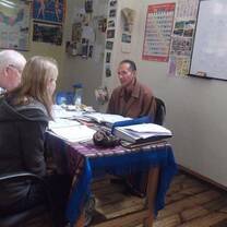 2 on 1 lesson at Simon Bolivar Spanish School