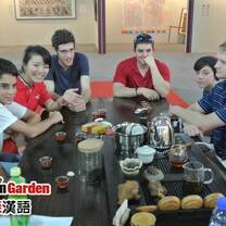 Students and their teacher 