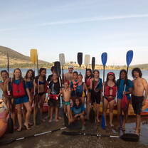 Canoeing in Spanish Summer Camp with the host families