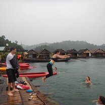 We stayed at floating bungalows for an evening or two and they were blissful. Freshwater swimming and kayaking was so so fun.