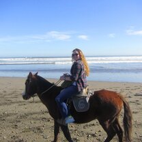 Horseback riding on the beach!