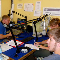 In action @ Lionheart Radio!
