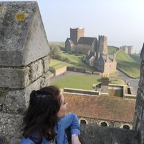 Feeling right at home at Dover Castle!