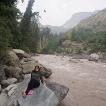 Enjoying the outdoors and mountains. (CHILE)